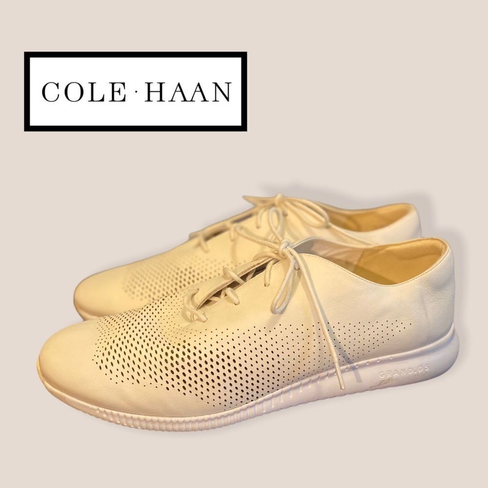 Cole Haan 2.Zerogrand Stitchlite Ivory Oxfords 10